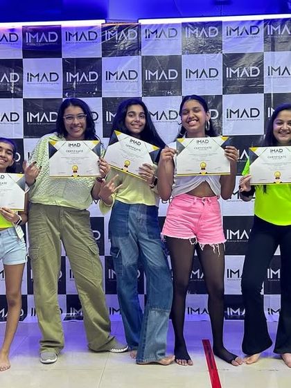 Happiness is dancing, and these students are proof. Celebrating the completion of another successful annual show.