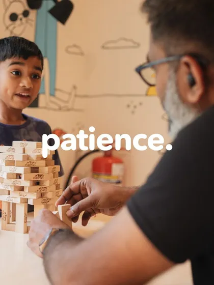 After a public speaking class, Luke and his dad unwind with a game of Jenga. It's a perfect analogy for what we teach: patience, careful thinking, and understanding that every move counts.