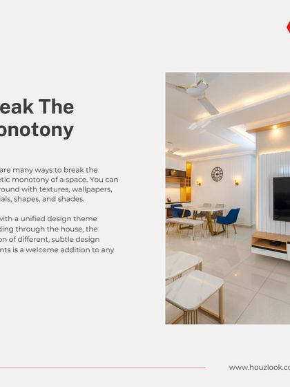 Houzlook - Full Home Interior Design & Turnkey Execution Luxurious Living & Dining Spaces photo 26