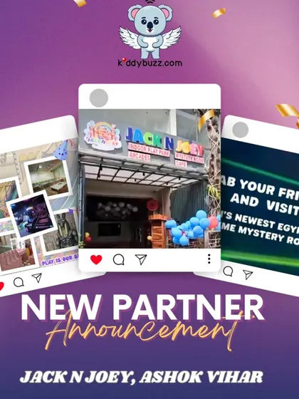 I'm thrilled to partner with Jack N Joe in Ashok Vihar. It's an all-in-one spot with a fun arcade, an Egyptian-themed mystery room, and a cozy cafe for the whole family.