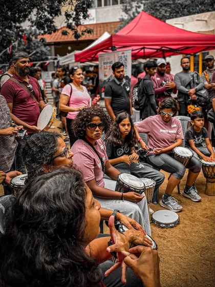 It's not all about the workout. Our community events, like this drum circle at our annual Garage Sale, are where we connect, laugh, and build our tribe. It's about fitness, fun, and friendship.