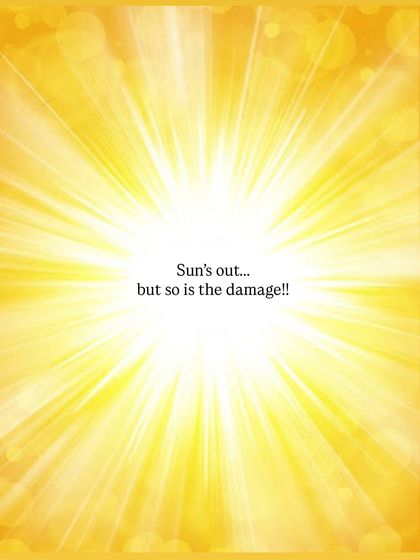 The sun is out, but so is the damage. This is a reminder that sun exposure is the primary cause of visible aging.