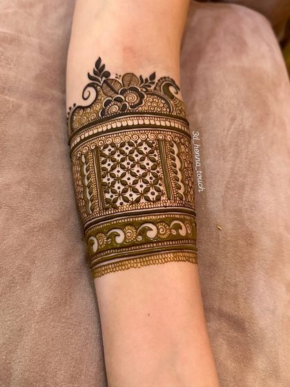3D Henna Touch - Festive & Occasional Mehndi Statement Arm & Wrist Bands photo 33