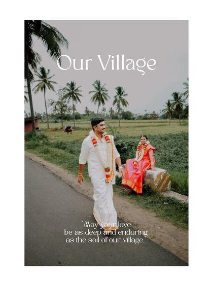Another shot from the village series, capturing a candid moment between the couple. This type of environmental portrait tells a story about their roots.