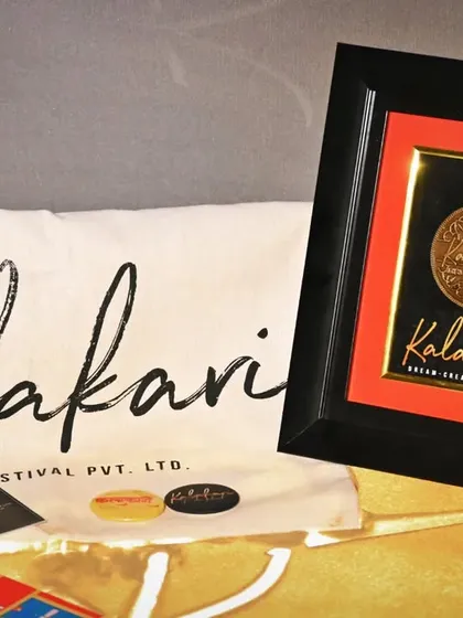 The Kalakari award, a symbol of the encouragement and love I have received from the film and art community. I am truly grateful for the support on my creative journey.