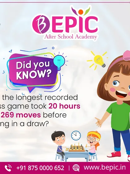 A fun fact about the longest chess game ever recorded. I use interesting trivia to show my students the depth and history of this amazing game of endurance and strategy.