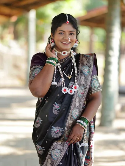 A happy and bright portrait, perfect for celebrating the festive occasion of Makar Sankranti.