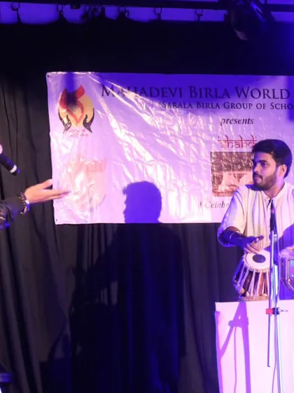 Judging an Inter-School Fest with dear Armaan Khan bhai at the Mahadevi Birla World Academy. It was fun to be on the other side of the stage.