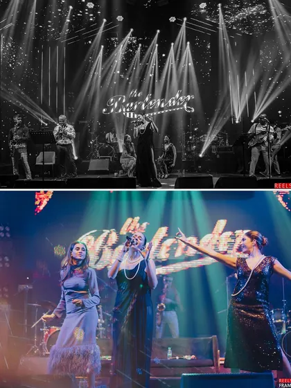 The electric beats of 'The Bartender' filled the night, with the band captivating the audience. We curate entertainment that perfectly matches the vibe of the event, ensuring a packed dance floor.