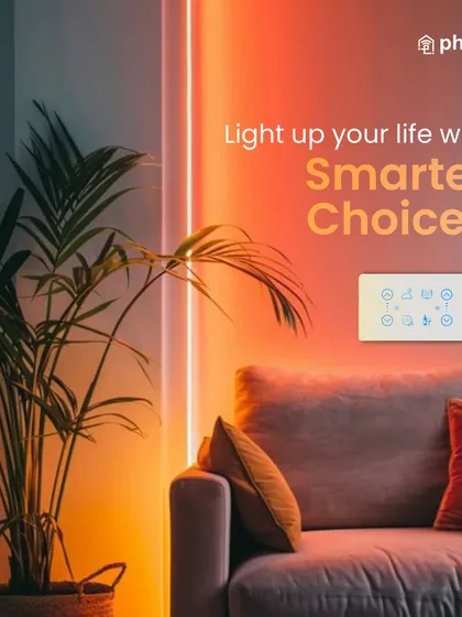 With my smart solutions, you are the director of your own home. The right lighting can make any room feel like a movie set, and I give you the power to control it all.