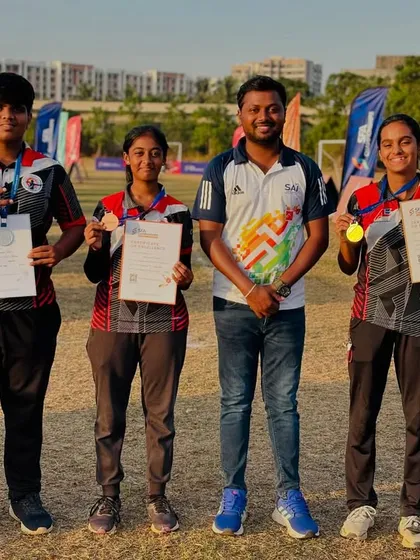 We build champions. Here I am with some of our proud medal winners at the SFA Archery Championships, celebrating their hard-earned success and dedication.