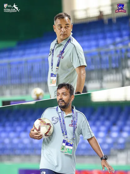 Our coaching duo, always in sync on the sidelines.