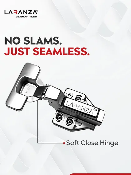 The sound of luxury is silence. I use soft close hinges on my cabinets, so there are no slams, just seamless, gentle closing that you'll appreciate every single day.