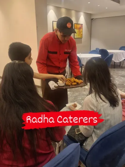 Our staff ensures that even the youngest guests are served with a smile. Here we are serving hot appetizers at a birthday party.