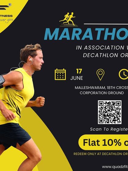 Our official Marathon 2023 poster, inviting everyone to register and join the run.