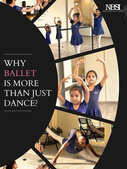 Why is ballet more than just dance? This collage shows the many facets of ballet: artistry, discipline, strength, and community.