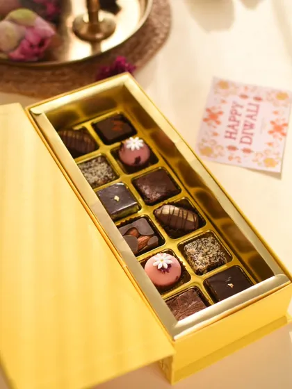 The Fusion Treat Box, elegantly styled and ready to be gifted.