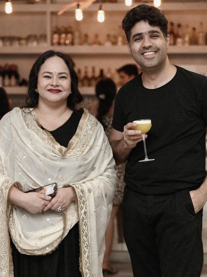 Guests enjoying the elegant atmosphere at Olive Delhi during the launch of our 'jewel with a cause', The Altruist Kada Bracelet.