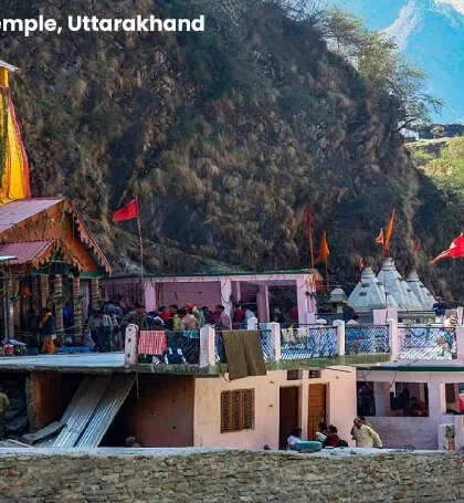 Yamunotri Temple in Uttarakhand is the sacred source of the Yamuna River. As one of the Char Dham sites, it offers a serene and deeply spiritual atmosphere for all pilgrims.