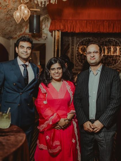 At a Diwali event organized by the Indo-French Chamber of Commerce, connecting with fellow professionals in a festive setting.