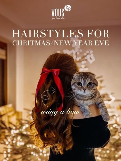 This carousel is your guide to festive hairstyles using a simple bow. A bow can instantly turn any style, from a simple ponytail to an intricate updo, into a party ready look.