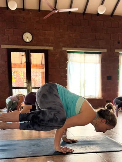 This is a moment of pure interoception, the quiet sense of inner awareness. In our themed asana workshops, we move beyond the physical shape to cultivate this deep listening, exploring challenging poses like Bakasana (Crow Pose) not as a goal, but as a journey inward.
