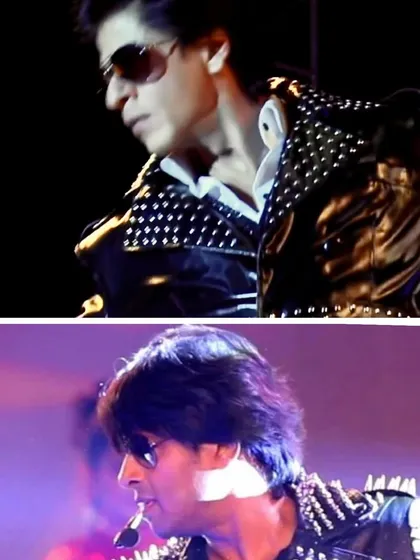 The inspiration for my show comes from the larger-than-life world of Bollywood cinema. I aim to replicate that magic and energy live on stage, as you can see in this side-by-side comparison.