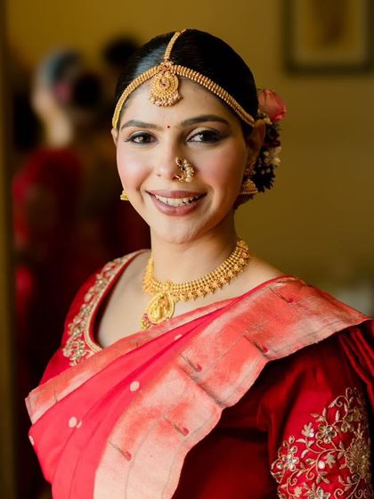 A bright and happy smile from the bride. My goal is always to make my clients feel comfortable and confident, and it shows in their expressions.