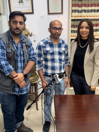 With the ANI team after giving a news bite on a new notification by the Assam Government regarding polygamy. The rule now makes it mandatory for a government servant to seek prior permission before entering into a second marriage, even if their personal law permits it. This is a step to protect the rights of the first wife, especially concerning pension and other benefits.