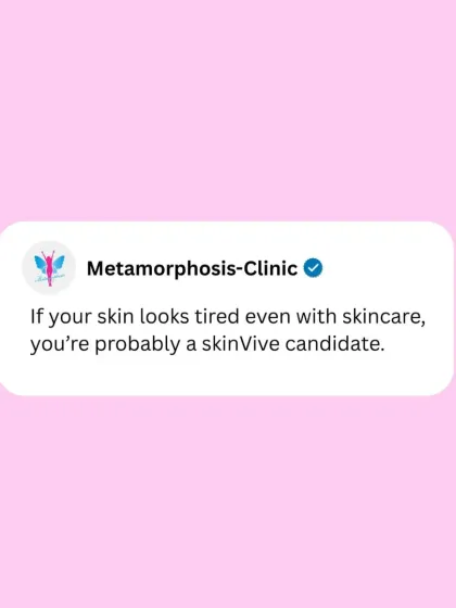 If your skin looks tired even after a good skincare routine, you might be a perfect candidate for Skinvive. This skin booster is designed to restore hydration and improve skin quality for a healthy glow that lasts for months.