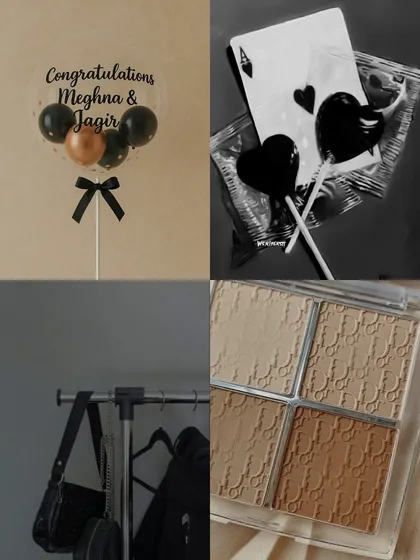 A personalized balloon stick congratulating Meghna and Jagir. This is a wonderful and simple way to celebrate an engagement, anniversary, or any special milestone for a couple.