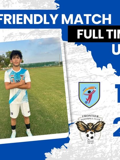 Full time result from our U-19 friendly match. A 2-1 win against Hopes FC.