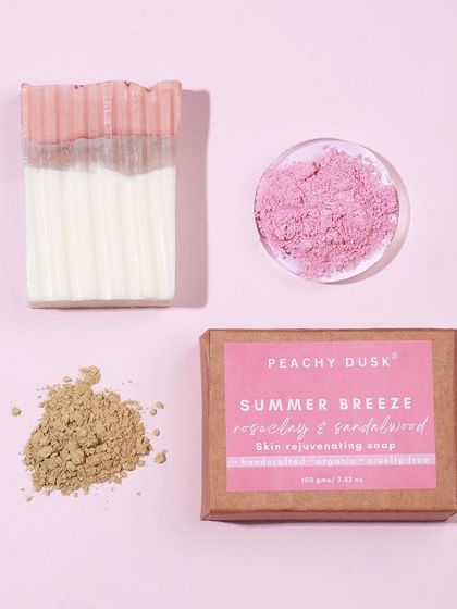 My Summer Breeze soap is a skin-rejuvenating bar made with Rose Clay and Sandalwood. It's perfect for a refreshing and calming cleanse, leaving your skin feeling soft and renewed.