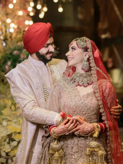 A classic portrait that feels timeless. I guide my couples into comfortable poses that let their natural connection shine, resulting in honest and beautiful wedding photographs you'll hang on your walls.