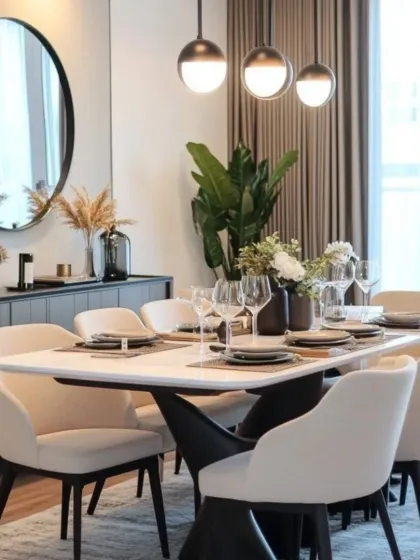 Lxm Interior - Living & Dining Room Design Elegant Dining Spaces photo 13