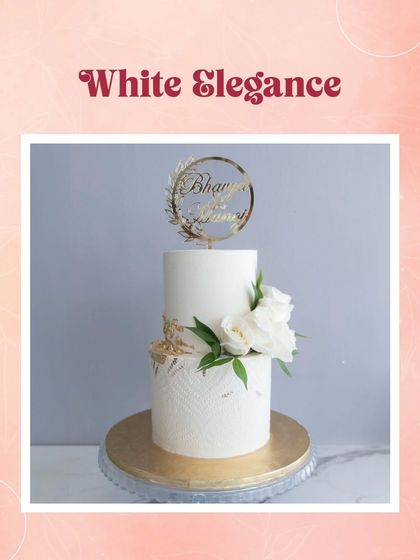 Neeth Medappa - Custom Celebration Cakes A Vow in Vanilla & Gold: Wedding & Engagement Cakes photo 28