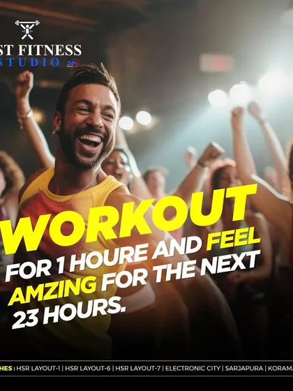 This captures our core belief: investing one hour in a workout can positively impact the other 23 hours of your day. We offer a range of services including unlimited group classes, personalized diet plans, and certified trainers to support your journey.