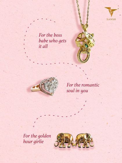 Love speaks in different languages: bold, romantic, and golden. This Valentine’s, find the piece that tells your love story, whether it is a fierce panther pendant, a sweet heart ring, or classic elephant studs.