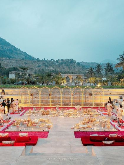 Sneha & Shahil - Wedding Decor and Production The Guest Journey: Entrances, Lounges & Dining photo 37