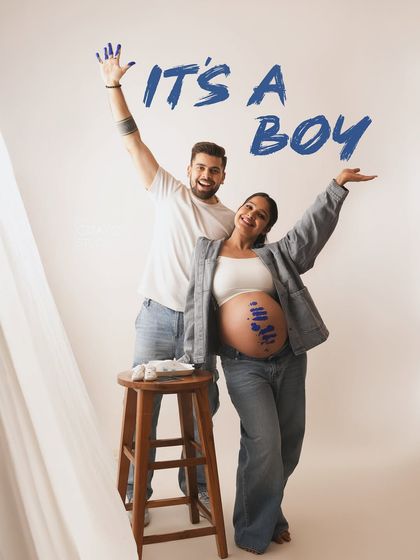 It's a boy. A super fun and creative gender reveal using paint. Capturing this moment of pure celebration is always a joy.
