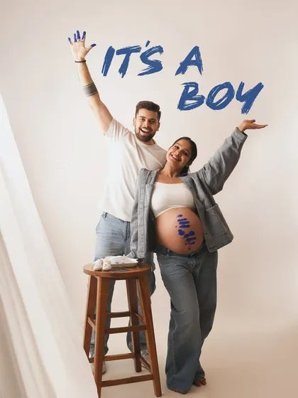 It's a boy. A super fun and creative gender reveal using paint. Capturing this moment of pure celebration is always a joy.