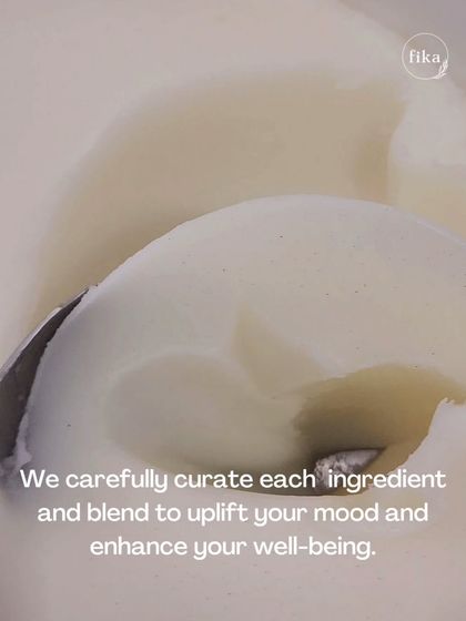 I carefully curate each ingredient and blend to uplift your mood and enhance your well-being. This creamy, whipped texture shows the luxurious feel of my plant-based butters before they become a finished product.