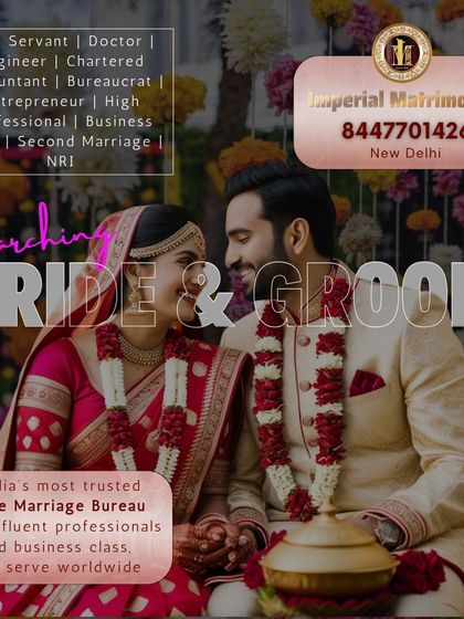 I am searching for brides and grooms for affluent professionals and business class clients worldwide. My service caters to Civil Servants, Doctors, Engineers, NRIs, and more.
