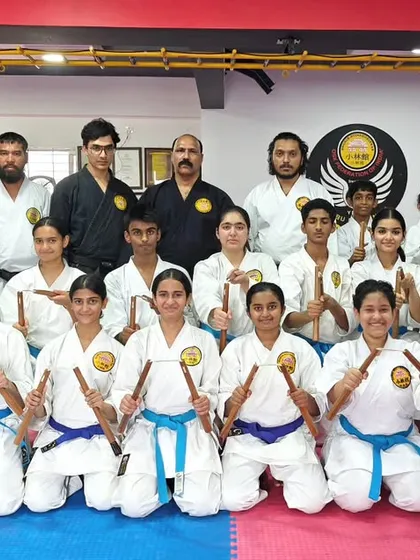 Our dojo is a community. This is our first batch of Kobudo students after their KYU grading examination at the Honbu Dojo. It is wonderful to see their dedication and enthusiasm for learning the traditional weapon arts of Okinawa.