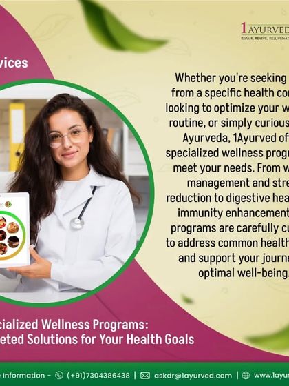 We offer specialized wellness programs to meet your specific health goals. Whether for weight management, stress reduction, or immunity enhancement, our programs are carefully curated to support your journey to optimal well-being.