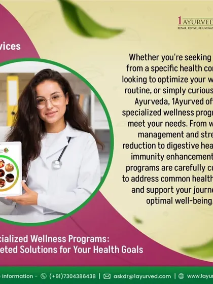 We offer specialized wellness programs to meet your specific needs. From weight management and stress reduction to digestive health, our programs are carefully curated to address common health issues and support your journey to well-being.