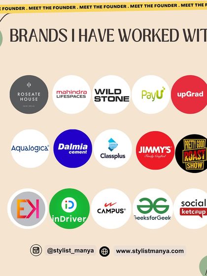 My brand collaborations also include work with companies like Wild Stone, PayU, upGrad, and Social Ketchup.