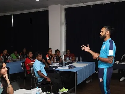 We believe in elevating the entire sports ecosystem. Here, we are leading a strength and conditioning session for coaches at the FIFA Women’s Development Programme, sharing the practical, field-tested strategies that build elite football fitness.