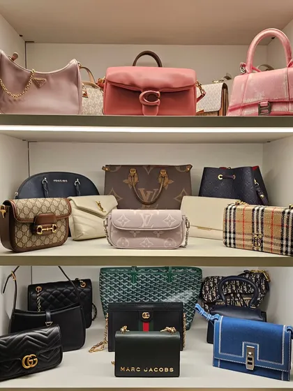 Your beautiful handbag collection shouldn't be hidden in dust bags. I believe in making your treasured items visible and accessible. This not only creates a stunning visual display but also ensures you enjoy your investments more often.