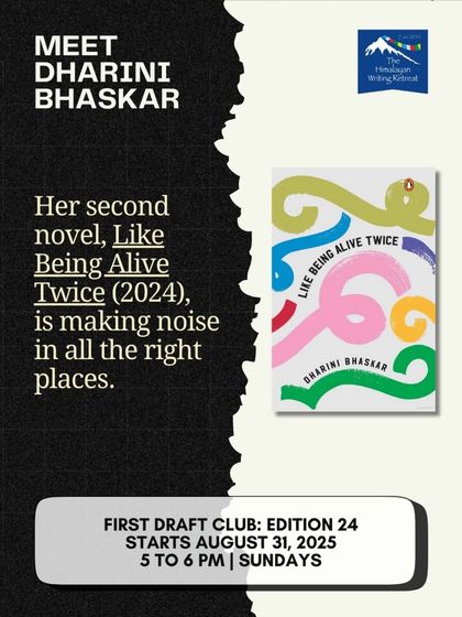 Dharini's second novel, 'Like Being Alive Twice', has been making waves in all the right places, praised for its unique narrative style and emotional depth.